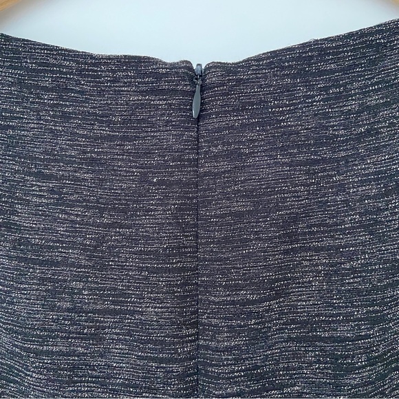 DAVID MEISTER BLACK/GREY TEXTURED AND LINED SHEATH DRESS, PRINCESS SEAMS, SZ 14 - Picture 8 of 12